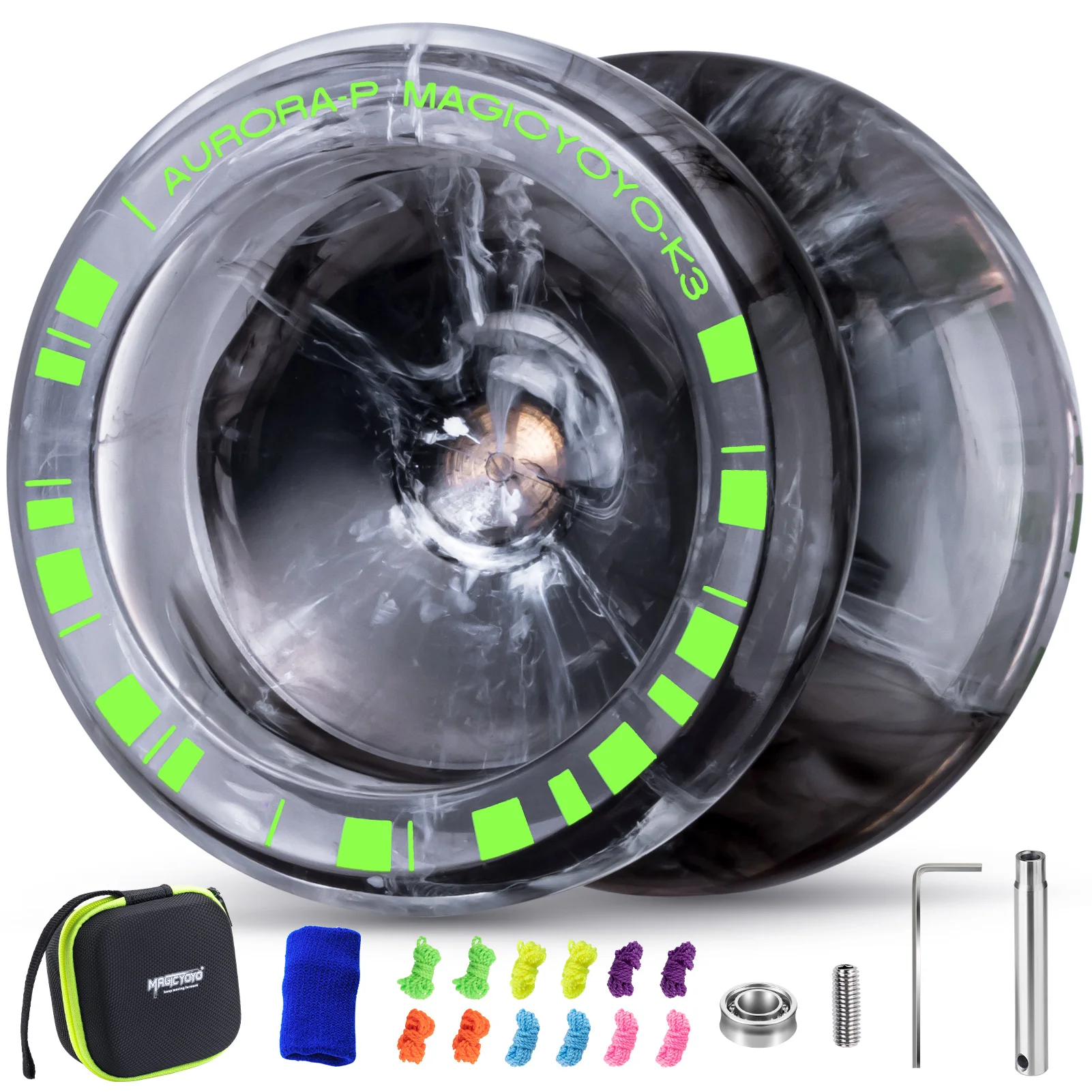 Yoyo Ball MAGICYOYO K3 Aurora-p Yoyo Kids Responsive Yoyo Beginner Professional Trick Yoyos Extra Unresponsive Bearing
