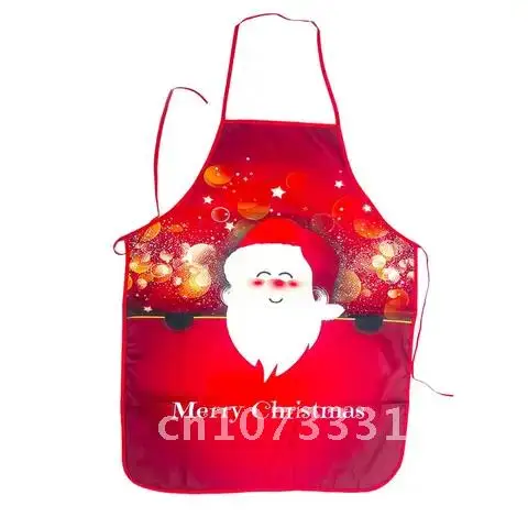 

Apron Santa Claus Christmas Tree Dinner Decoration Hot-selling New Men and Women Home Kitchen Cooking Baking Oil-proof