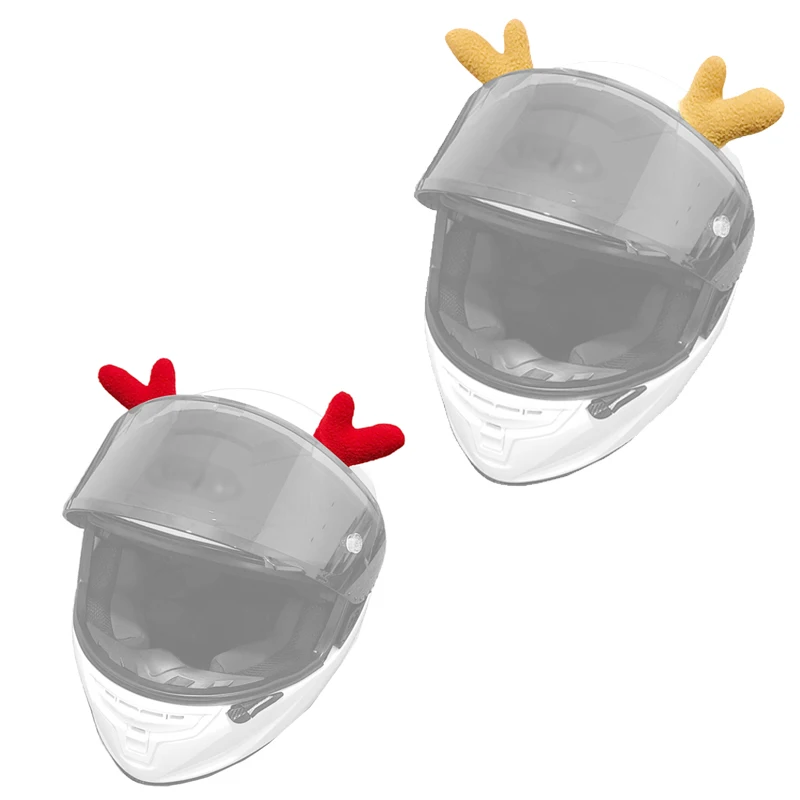 

Cute Elk Antlers for Skiing Helmet Furry Reindeer Antlers Helmet Ears Decor Funny Christmas Deer Antlers Helmet Accessory