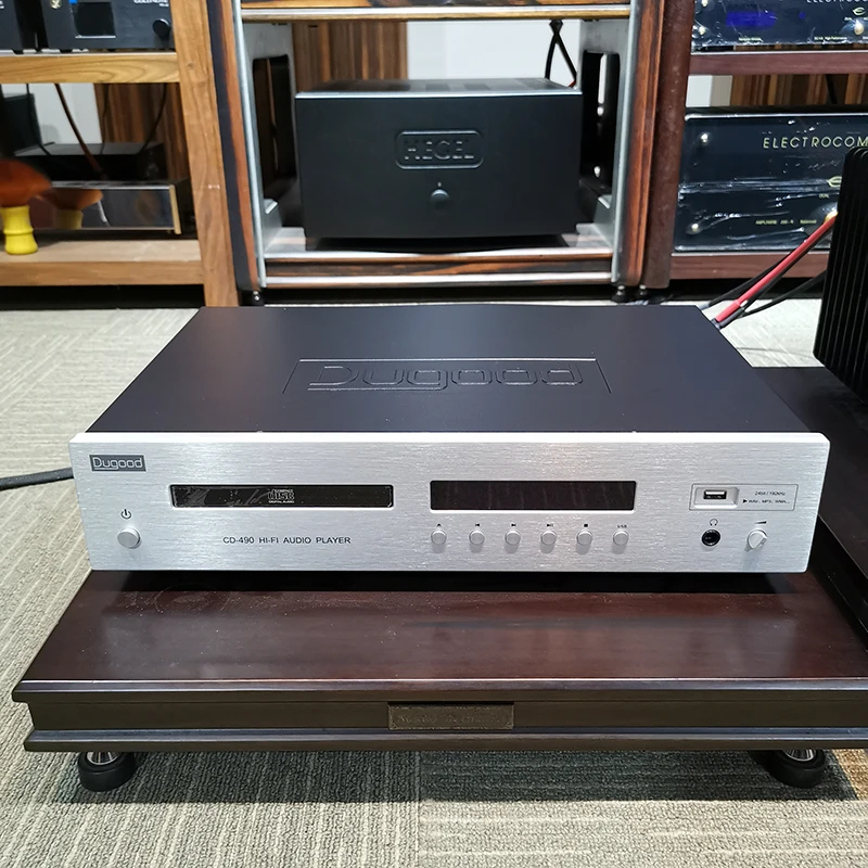 완전 균형 핫 CD 플레이어, 가정용 HIFI 무손실 음악 플레이어 디코더, 섬유 동축 균형 출력 및 헤드폰 앰프