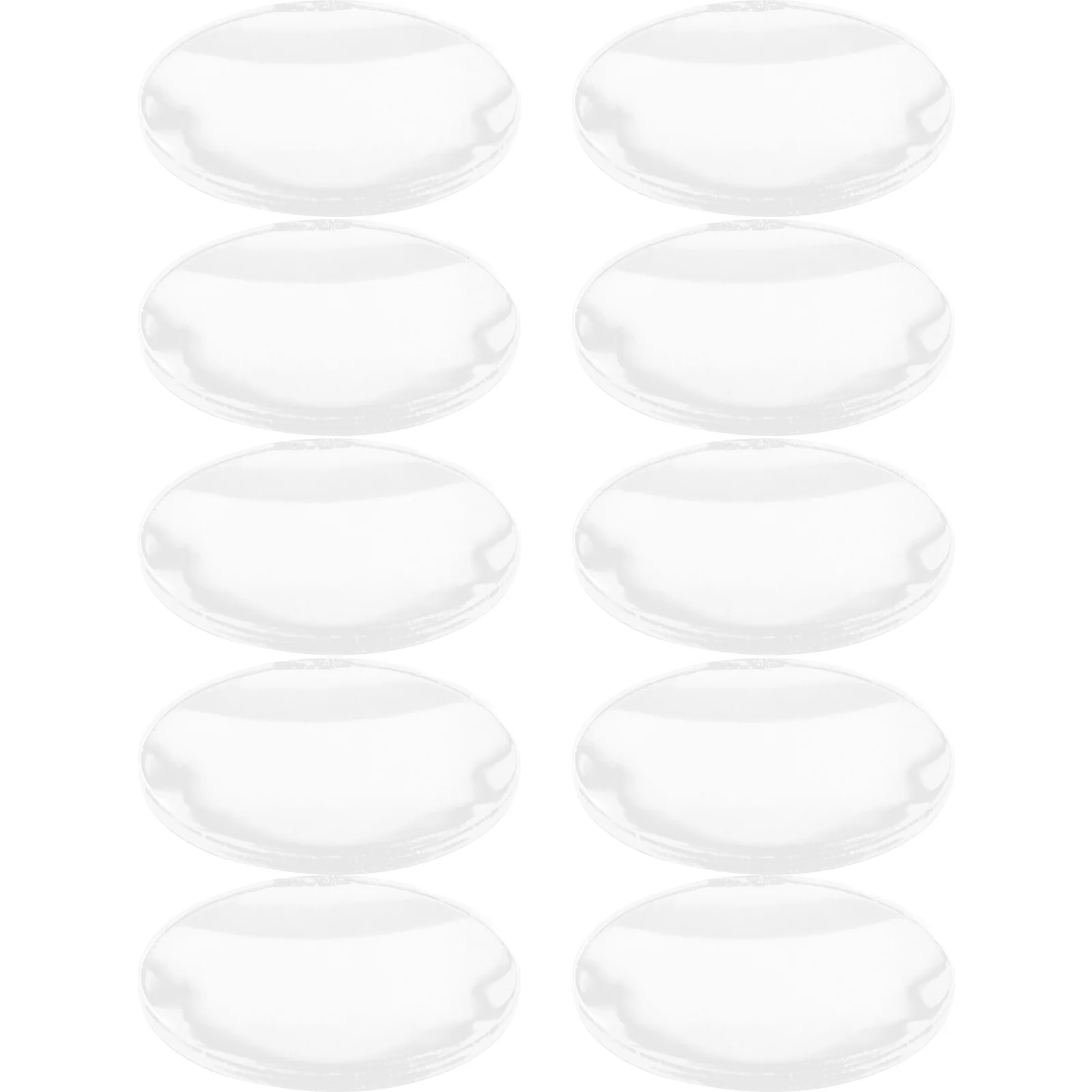 10 Pcs High Definition Acrylic Magnifying Lens Telescope Concave and Convex Accessories Magnifier Made Double Clear for Reading