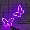 1pc, Butterfly Love LED Neon Light USB/Battery Powered, Girl's Room Birthday Christmas Wedding Party Light, Valentine's Day Gift 2