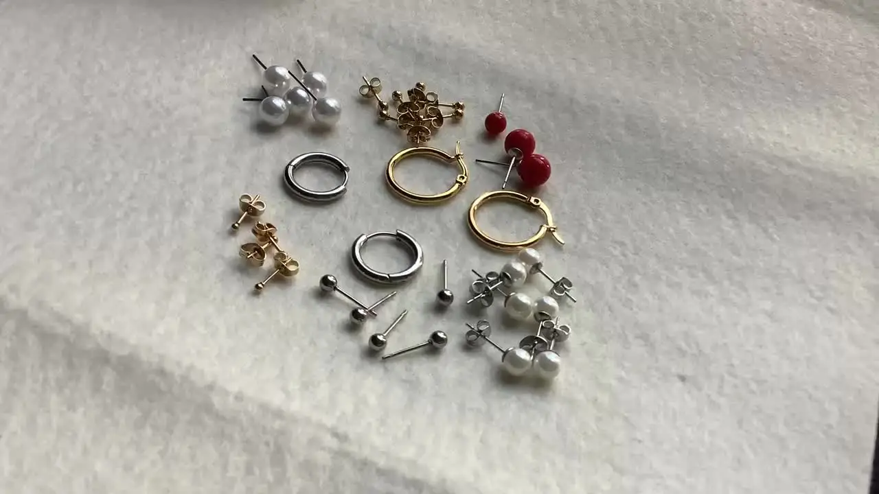 4 Paia Orecchini A Cerchio In Acciaio Inossidabile: 8-14mm, Ipoallergenici, Regalo Unisex