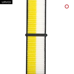 URVOI Breathable Nylon Sport Loop with Hook Fastener - 44 45 46 49mm (Oat Milk Lemon Zest)