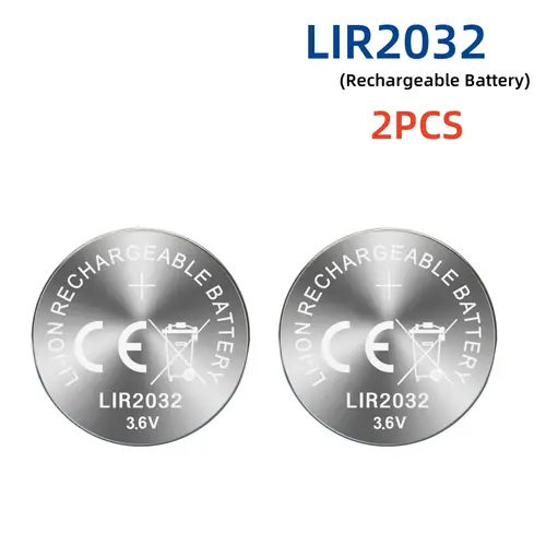 1-10PCS LIR2032 Button Battery 2032 3.6V Rechargeable Battery Lithium Cell Coin Batteries for Car Keys with charge - Image 3