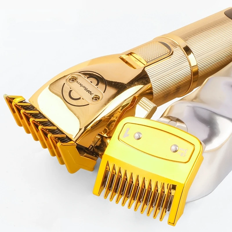 8Pcs/Set Limit Comb For Wahl Hair Clipper Guards Barber Shop Cutting Guide Combs Electroplated Gold Positioning Caliper Y0423 5