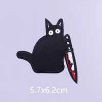 Punk Funny Iron-On Embroidery Patches for Clothing – Rock Biker Hippie Sew or Stick Appliques - Image 3