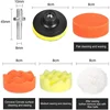 Car Polishing Sponge Pads Kit Foam Pad Buffer Kit Polishing Machine Wax Pads for Auto Motorcycle Motor Vehicle Remove Scratches 3