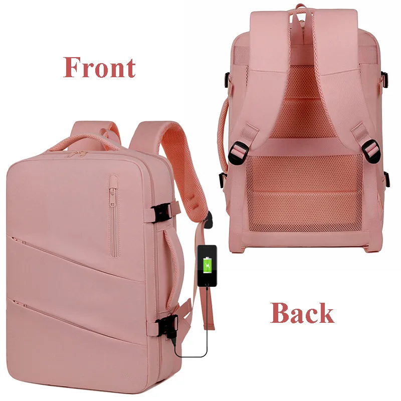 Academy Bag Airplane Travel Backpack Cabin Woman Rayanair 40x20x25 Business Laptop  Nylon Traveling University USB Charging 3