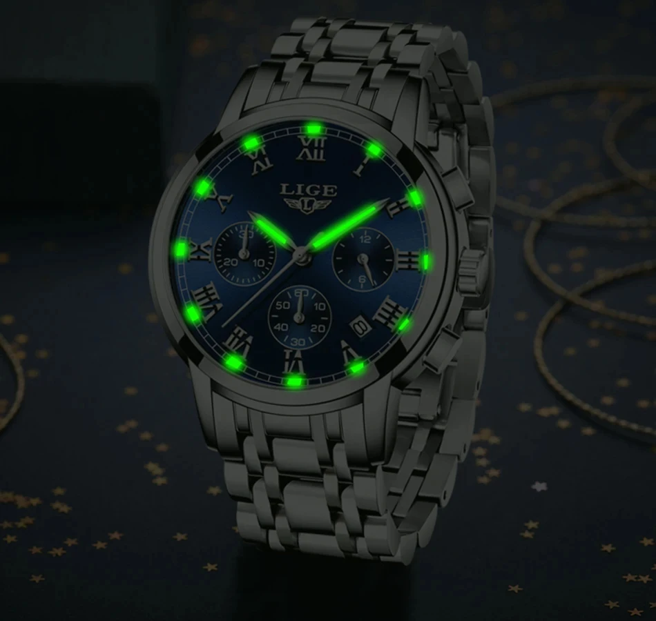 LIGE 2024 Watch - On wrist view