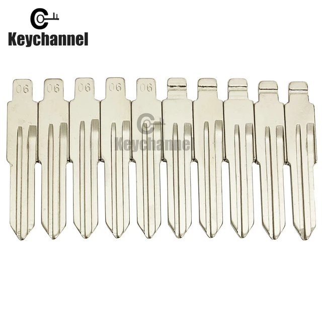 10 ชิ้น/ล็อต # 06 KD เปลี่ยนรถ Flip Key Blade LISHI NSN11 สําหรับ Nissan Bluebird/Cedric/Cefiro Subaru Honda Fit Key Uncut ว่างเปล่า 4