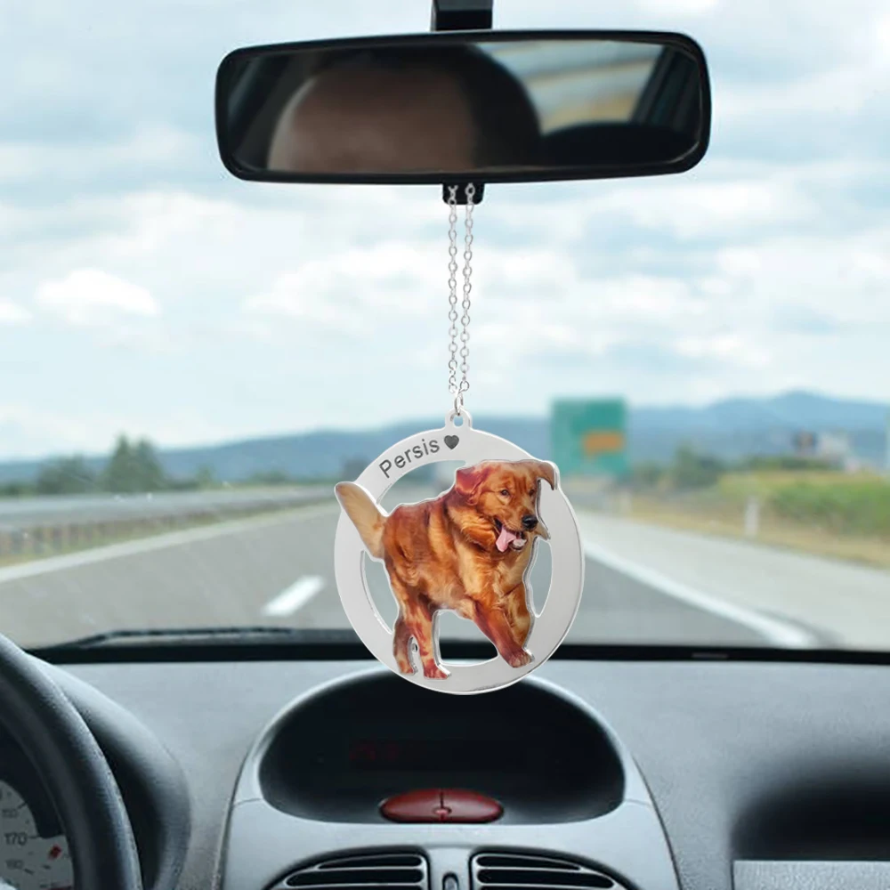 Custom Pet Photo Car Ornament 1 | Custom Pet Photo Car Ornament 1