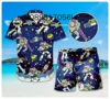 Toy Story Buzz Lightyear Hawaiian Shirt Shorts Set Casual Beach Vacation Short Sleeve Set Disney Beach Shorts Retro Button Shirt 2