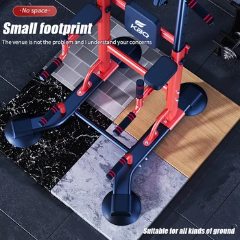 Multi-functional pull-up bar set, including single and double bar pull-ups, with a backrest bar, household fitness equipment 6