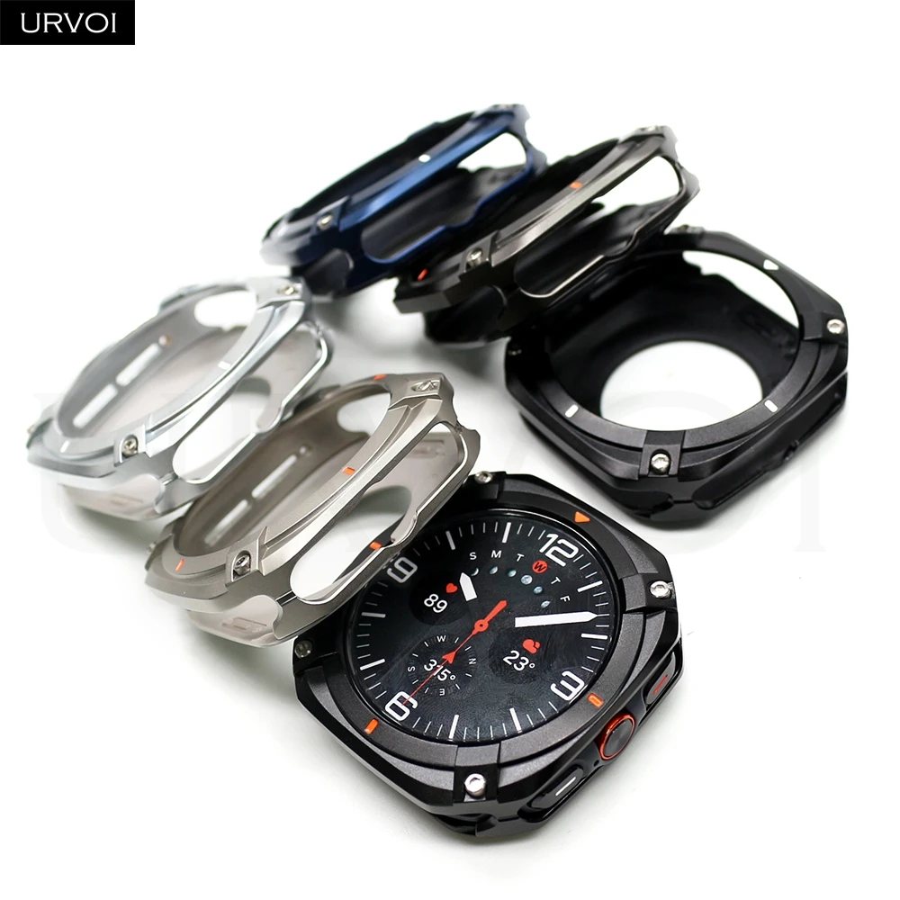 URVOI Cyberpunk Metal Protective Case – Durable Full Bumper Cover with Precision Cutouts