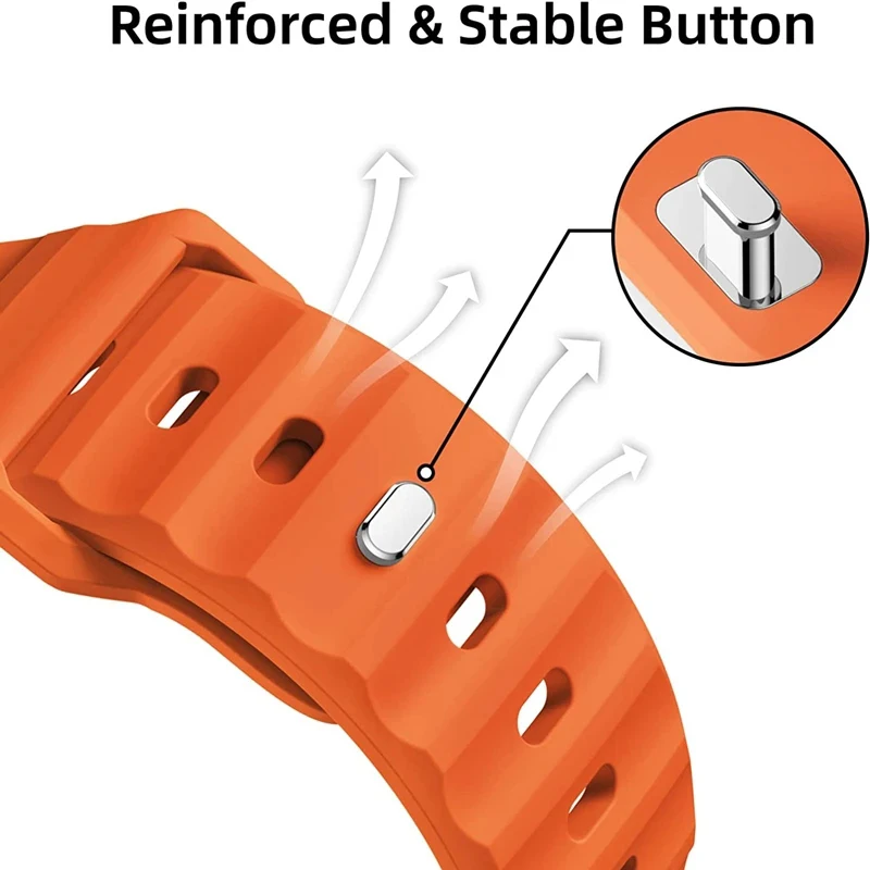 Silicone watch band for Apple Watch Ultra 49mm 44mm 45mm 42mm 41mm 38mm Smart Iwatch Serise 8 7 6 5
