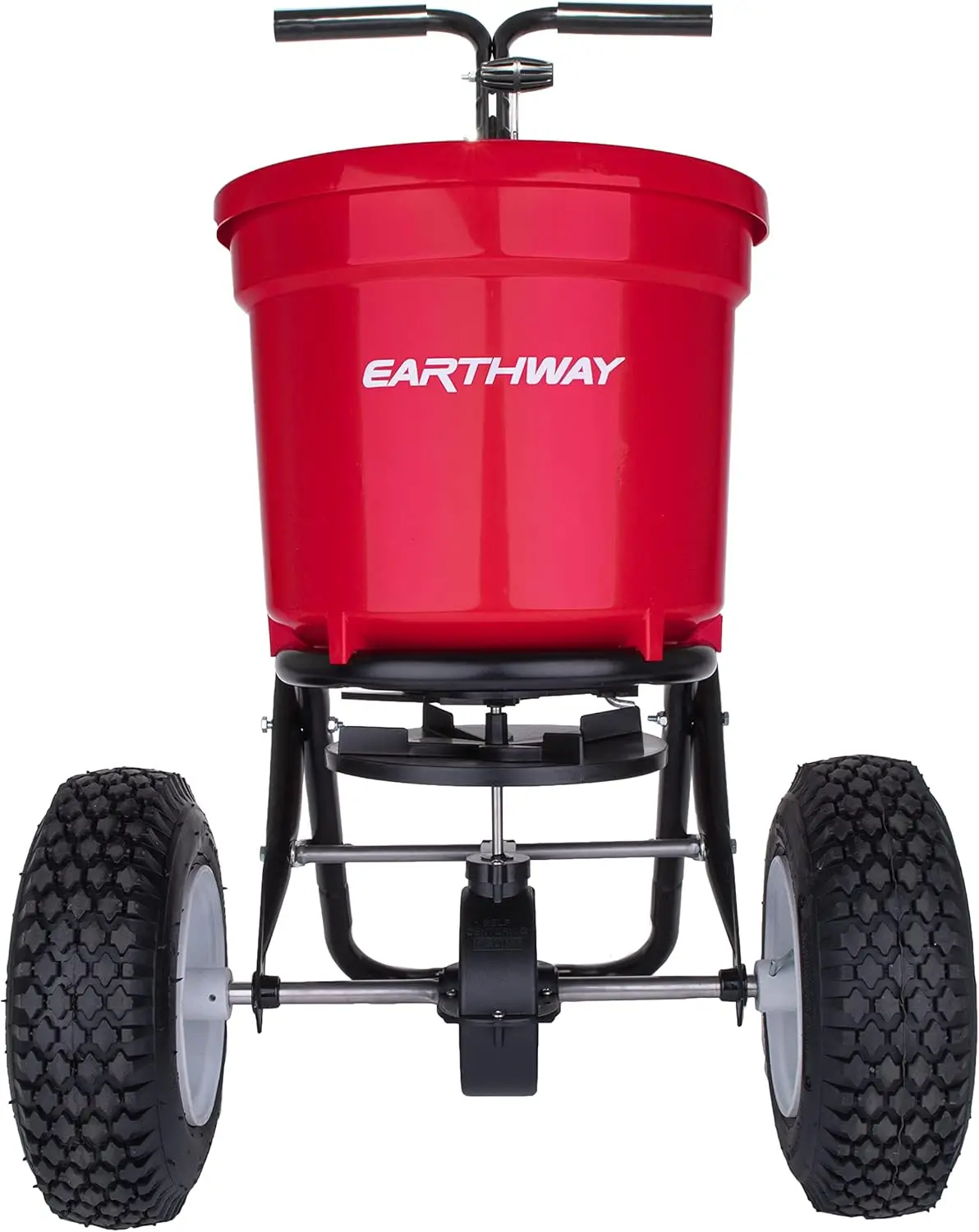 2150 Commercial 50 LB Broadcast Fertilizer Spreader. Heavy-Duty Walk-Behind Push Garden Seeder 5