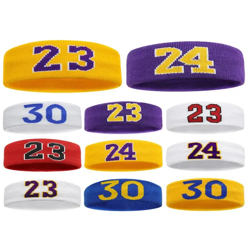 

Athletic Elastic Sweatband Basketball Sports Headband Women Men Gym Fitness Sweat Hair Band Volleyball Tennis Running