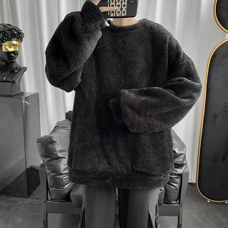 

2023 Autumn and Winter Women's Pullover Round Neck Patchwork Solid Color Loose Fashion Casual Elegant Commuter Long Sleeve Tops