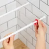 18-50cm Multifunctional Telescopic Pole,Household Adjustable Metal Rod,Punch-Free Wall Mounting Rack for Clothes Towels Shoes 2