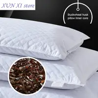 Holaroom Bedding Pillow Neck Protection Pillows Plaid Shaped Buckwheat Husk Filling Cushion for Home Sofa Office Nap Sleeping 1