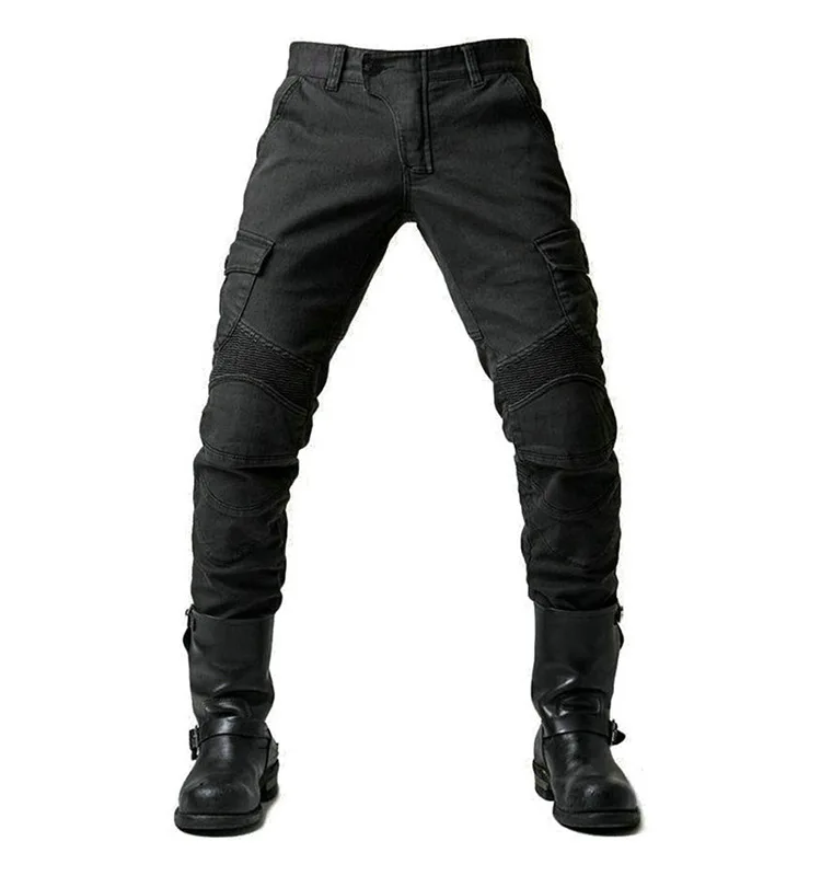 Men's Denim Cargo Skinny Jeans Side View