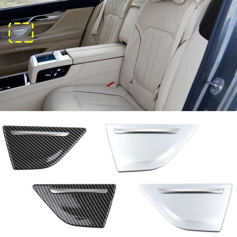 

Автомобильная пепельница из углеродного волокна для BMW 7 серий G11 G12 730 740 LHD, задняя дверь, пепельница, панель, отделка, аксессуары 16-22