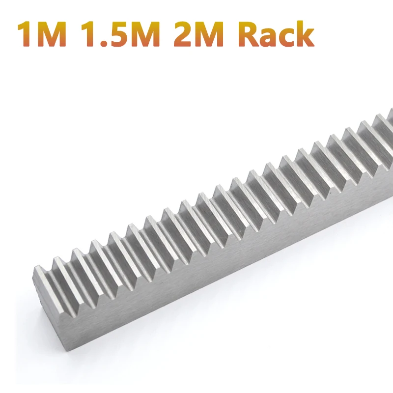 0.5Meters 1Mod 1.5Mod 2Mod Gear Rack 1M 1.5M 2M Straight Teeth Drive Rack 10x10 10x12 12x12 15x15 15x20 20x20 45# Steel