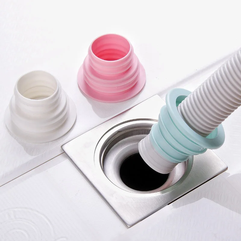 

Новая сливная труба для ванной, кухни, канализационная труба, уплотнительное кольцо против запаха, уплотнительная пробка для шайбы