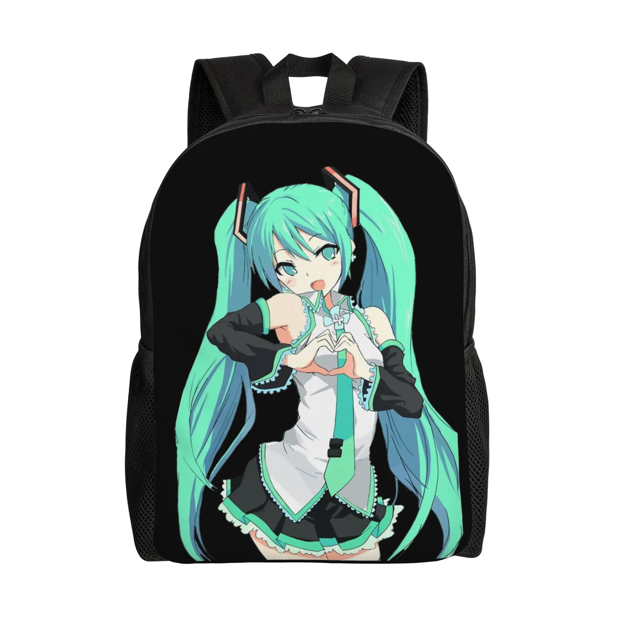 Stylish Unisex Hatsune Miku Backpack - Fashionable and Durable Daypack