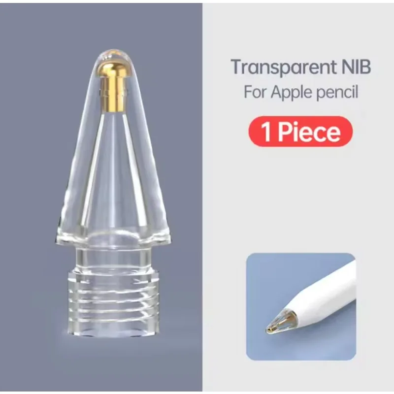 Наконечник карандаша Basix для Apple Pencil 1-го 2-го поколения 1 2-го поколения, сменный наконечник карандаша 2H 2B 4,0, прозрачный наконечник