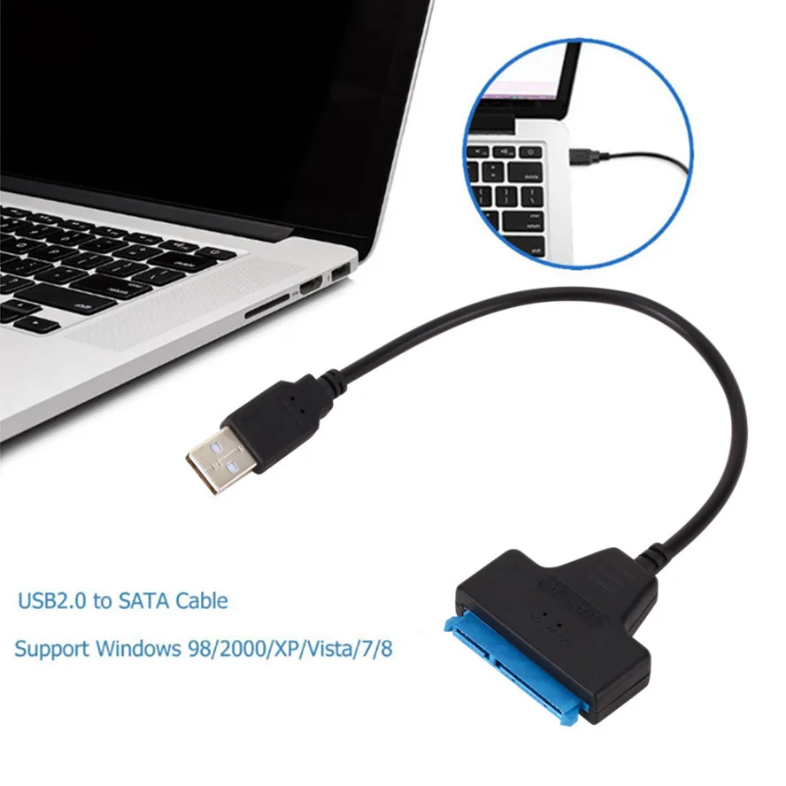 SATA to USB 3.0 / 2.0 Cable Adapter for 2.5 Inch External HDD SSD