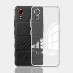 Clear Silicone Transparent Phone Case - Soft Back Cover Bumper Coque for Samsung Xcover7 (Clear)