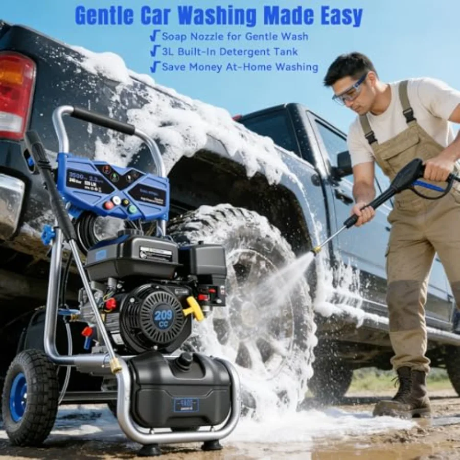 3500 PSI Gas Pressure Washer 6