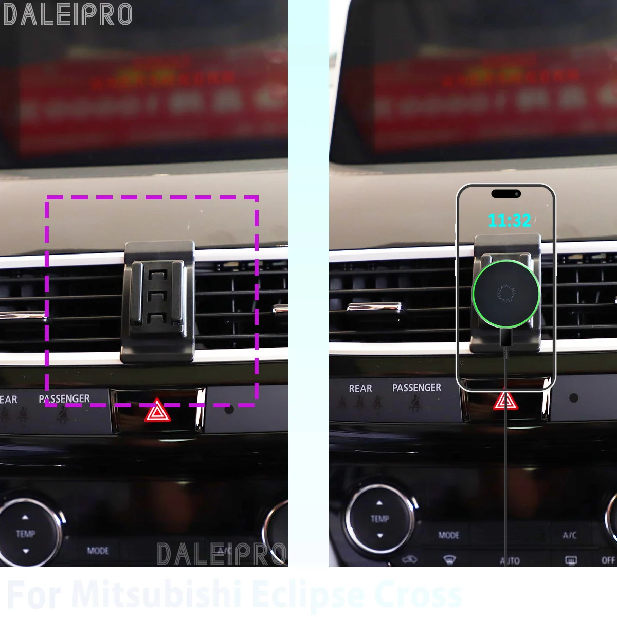 Custom-Fit Magnetic Phone Mount with Smart Sensing Wireless Charging