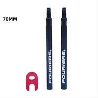 ตัวต่อวาล์วจักรยาน FOURIERS VL-PE002 แบบ Presta ขยายขนาด 50 มม. ถึง 70 มม. พร้อมน็อต อะไหล่จักรยาน 5