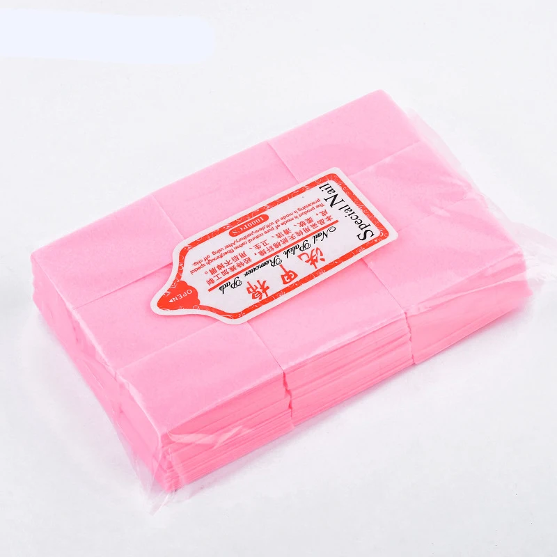 Nail Polish Remover Wipes Cleaning Lint Free Paper Pad Soak off Manicure tool