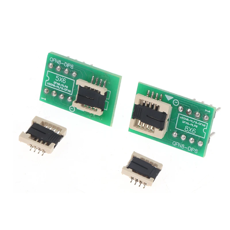 Фото DFN8 WSON8 MLF8 MLP8 QFN8 к адаптеру DIP8 6*5 мм 6*8 IC чипы разъем для CH341A TL866ii Plus RT809H/F T48 T56 EZP2023 программатор №3