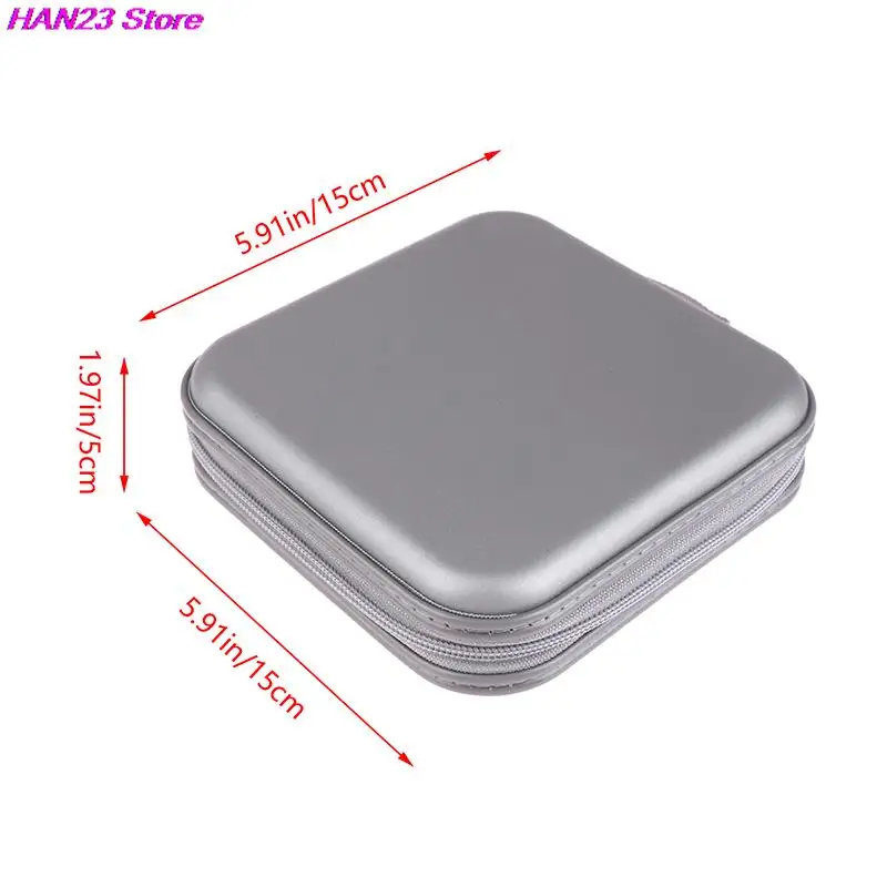 Portable Disc CD DVD Wallet Storage Organizer Case 40pcs Boxes Holder CD Sleeve Bag Album Box Cases With Zipper Storage Cover