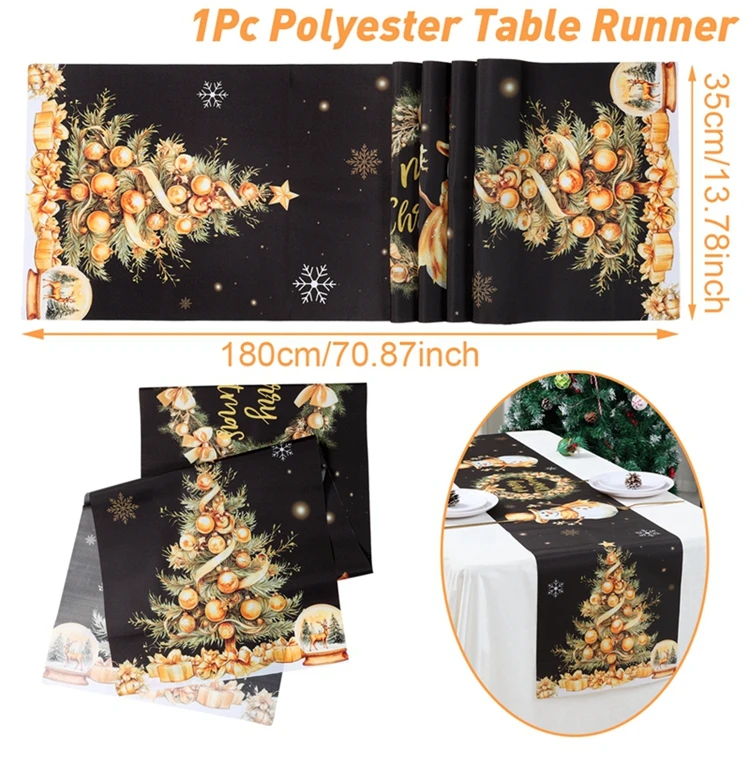Natale Runner da Tavola Etnico, Morbuy Vintage Damascato Casa Della