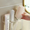 Acrylic Comb Holder Organizer Storage Shelf Clear Transparent Wall-Mounted Hair Brushes Rack Bathroom Accessories Home Shelves 2