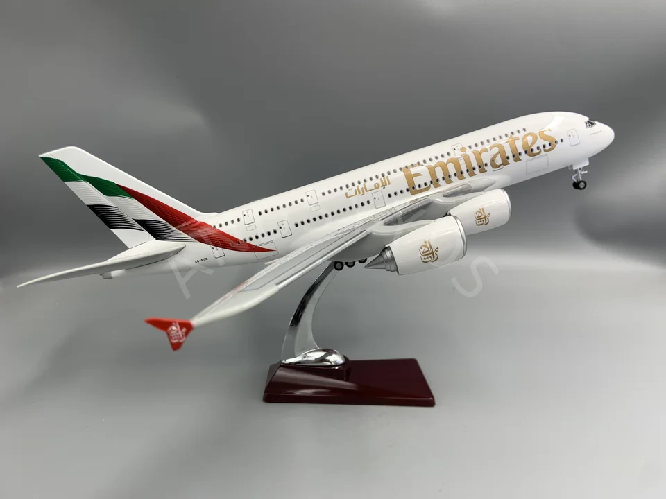 Aircraft Model　エミレーツ航空｜Airbus A380｜ライト点灯 A380 Model Airplane Led Lights Aircraft 3D Lamp Airbus A380