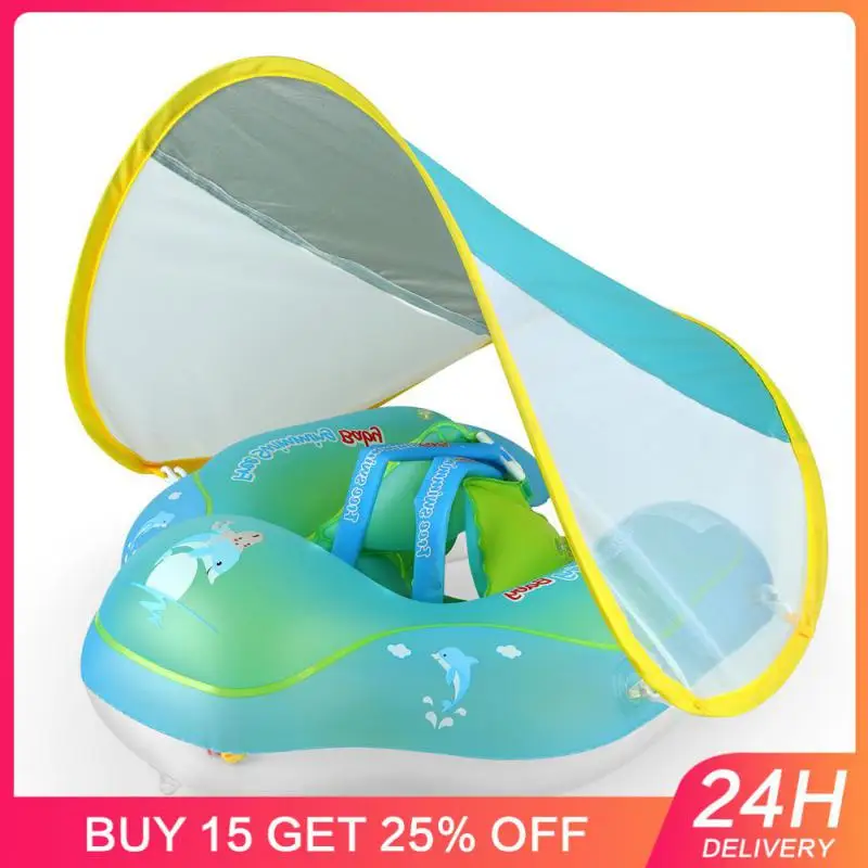 

Summer Baby Swimming Ring Lying Ring Inflatable Thickened Environmental Protection PVC With Awning Swimming Ring Repair Glue Set