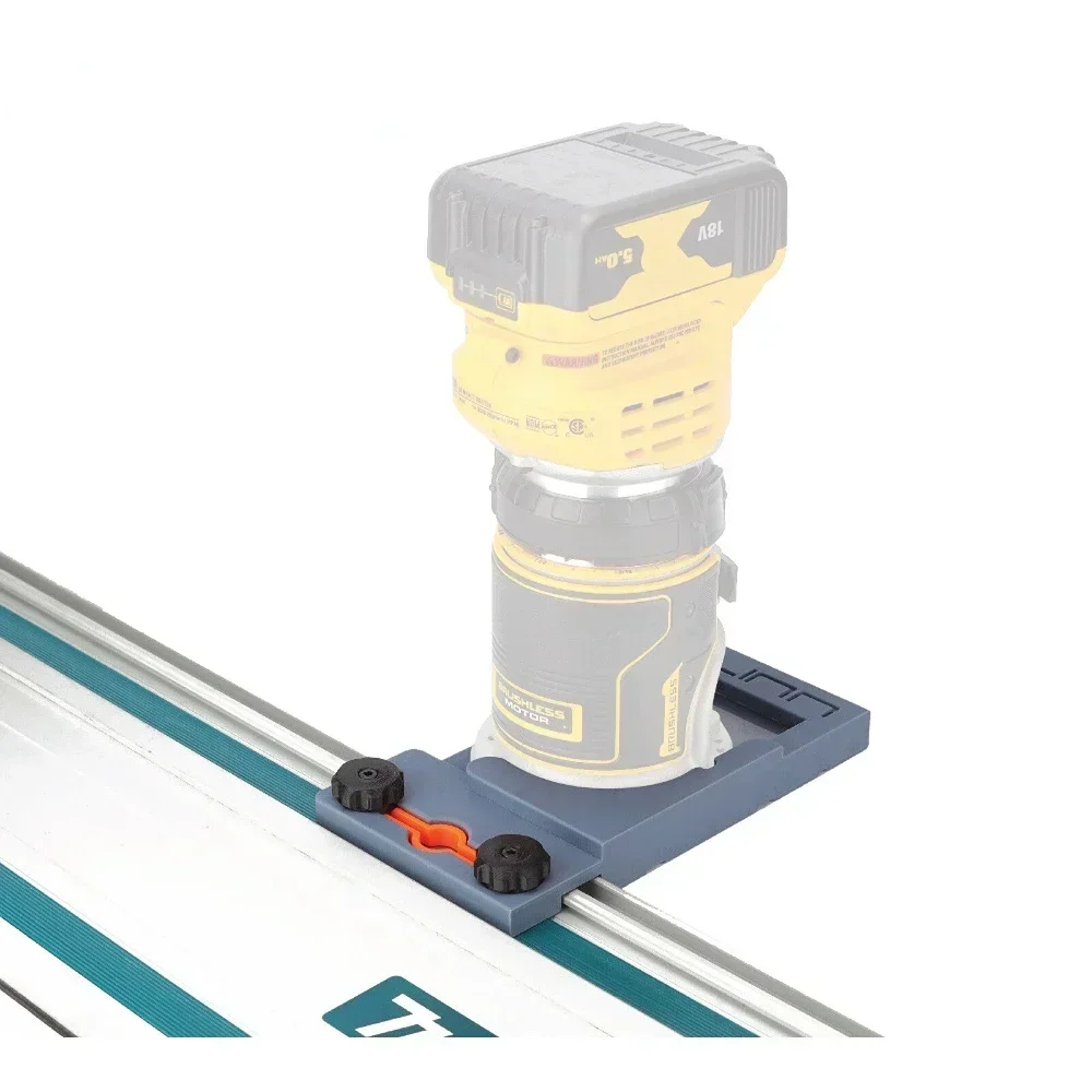 FOR DeWalt Router to Makita Track Rail Guide Adaptor DCW600 18v Adapter (Not include tools and battery) for makita rt0700c base connectors for makita track saw guide rail for festool guide rail connectors