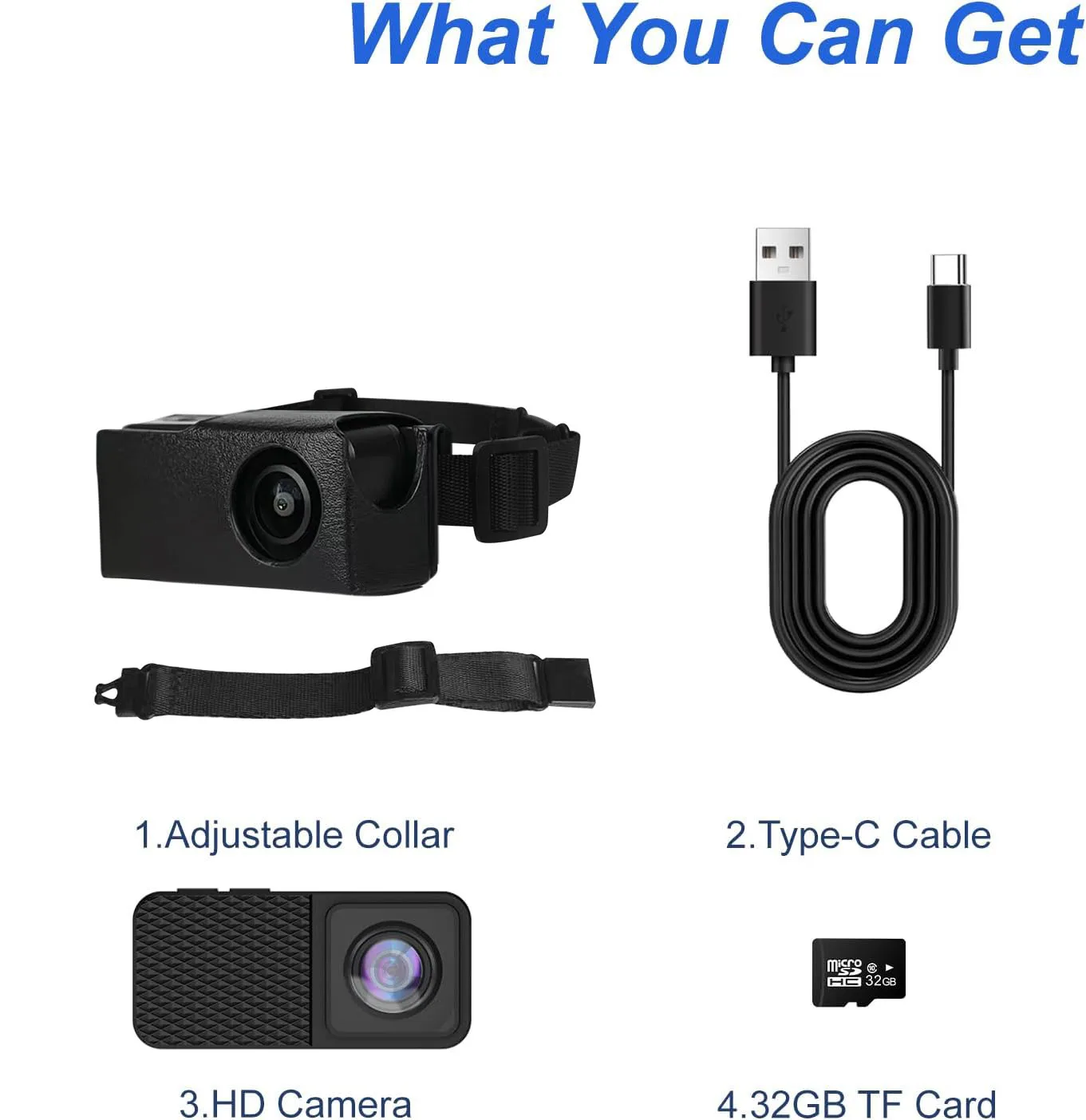 HD 1080P Pet Cameras Outdoors Wireless Collar Camera No WiFi Needed Video Records for Cats Dogs Birthday Gift Mini Camera 6
