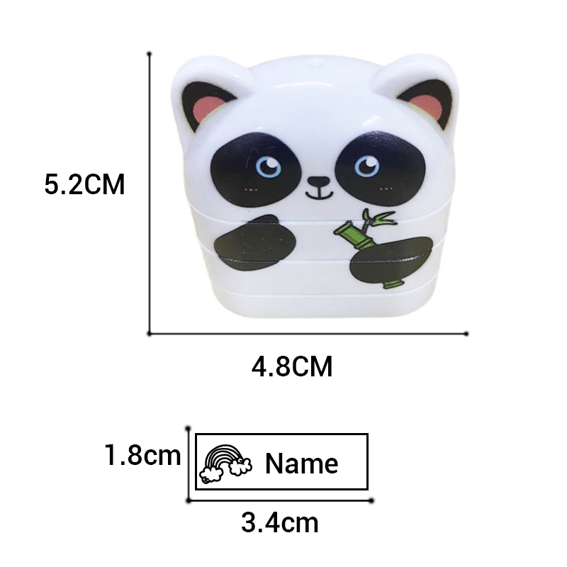 2 In 1 Black/Red Ink Baby Name Stamp Custom-made DIY Gift for Children Seal Student Clothes Chapter Not Easy to Fade Toy