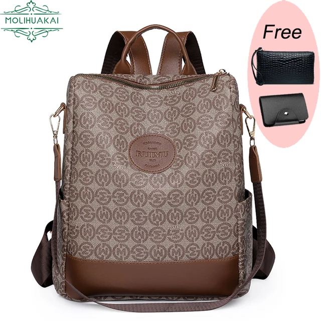 스타일리시하고 기능적인 여성용 화이트 PU 가죽 배낭: 완벽한 데일리 가방