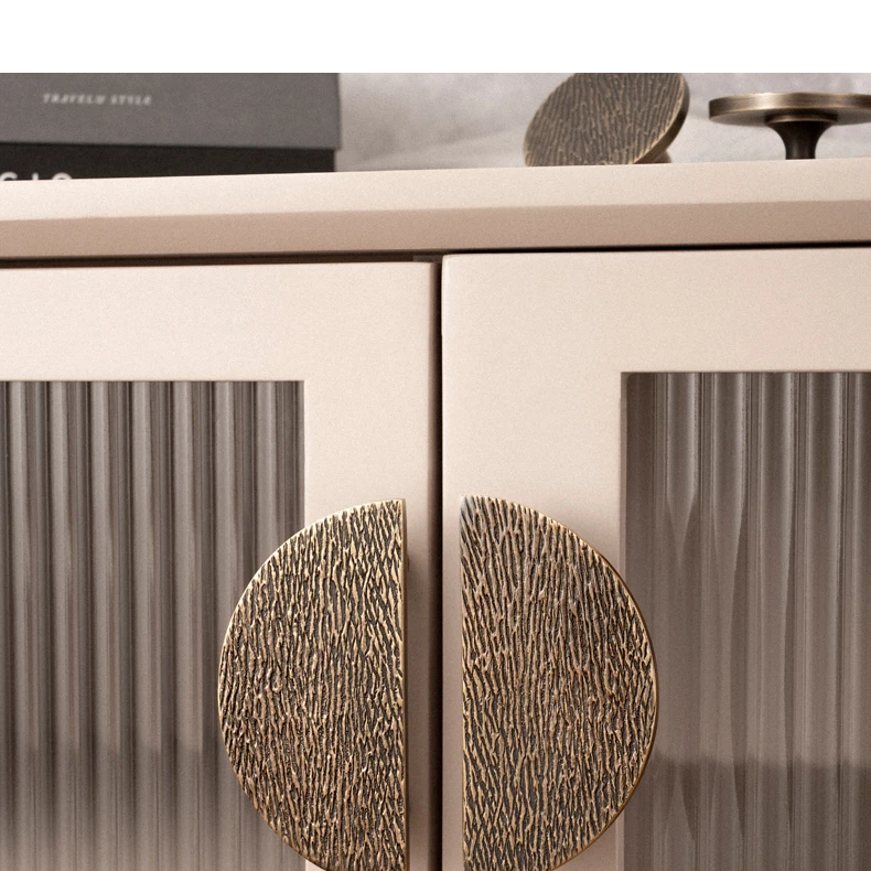 semicircle drawer handle brass finish wardrobe furniture