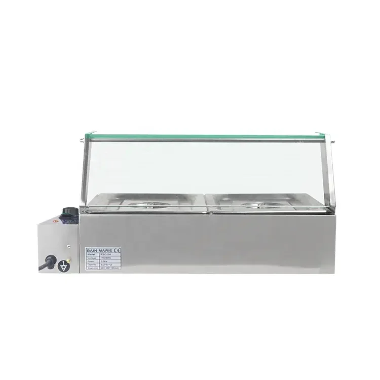 et Showcase Food Display Warmer Stainless Steel Bain Marie Electric Bain Marie Food Warmer