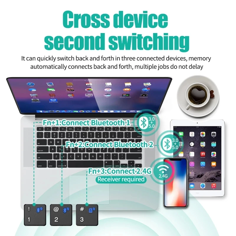 Wireless Rechargeable Keyboard Mouse Combo 2